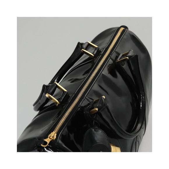 Pre Loved Chanel Logo CC Unisex Black Luggage - Picture 6 of 8